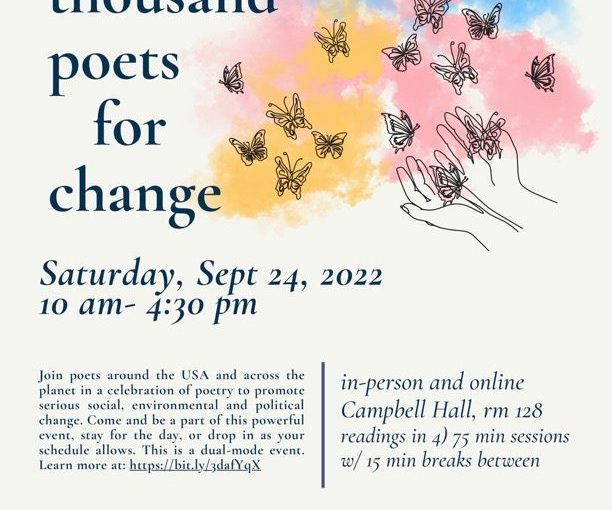 100 Thousand Poets for Change Poetry Reading